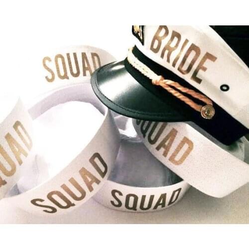 Personalize Nautical sailor hat, captain hat, bride hat, mate of honor, cruise hats, cruise bachelorette wedding hats