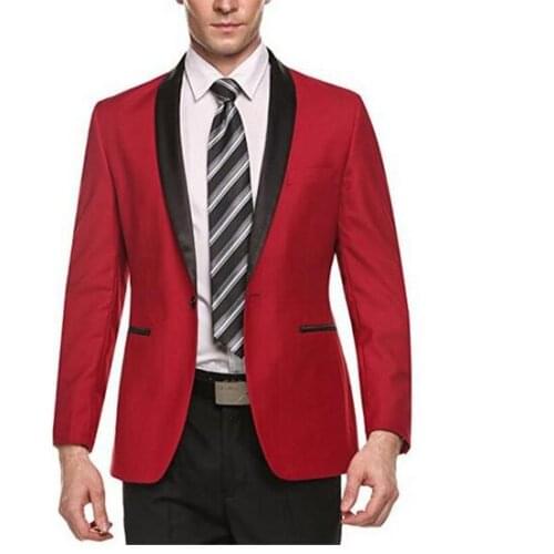 Mens Black Shawl Lapel Suit Jacket Formal Casual Slim Fit Coat One Button Grooms Wedding Prom Blazer Mens Business Suit Coat