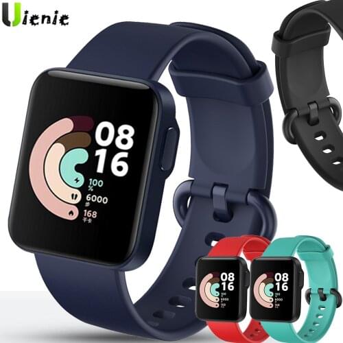 For Xiaomi Mi Watch Lite Strap screen protector Silicone Watchband Sport Wristband Correa For Redmi Watch Band Bracelet ремешок
