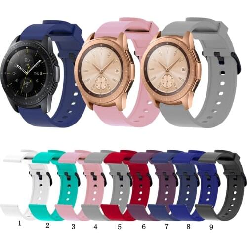 Fashion Silicone Watch Strap Band For Samsung Galaxy Watch 42mm For Active 2 Replacement Sports Bracelet 20mm Wrist strap