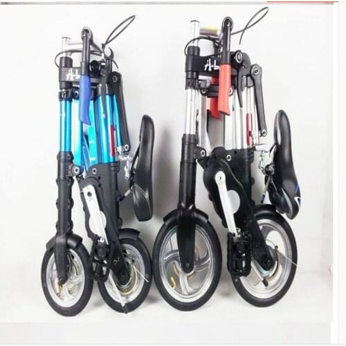 Folding bicycle 8 inch unisex ultra light mini convenient fashion