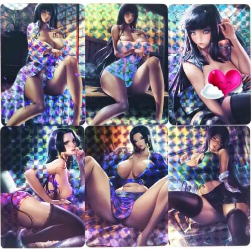 10pcs/set ONE PIECE Boa Hancock Sexy Girls Refractive Process Toys Hobbies Hobby Collectibles Game Collection Anime Cards