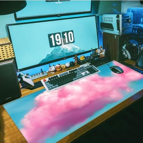 Kawaii clouds Comfort Mouse Mat Gaming Mousepad Computer Mousepad Anti-slip Natural Rubber with Locking Edge Gaming Mouse Mat