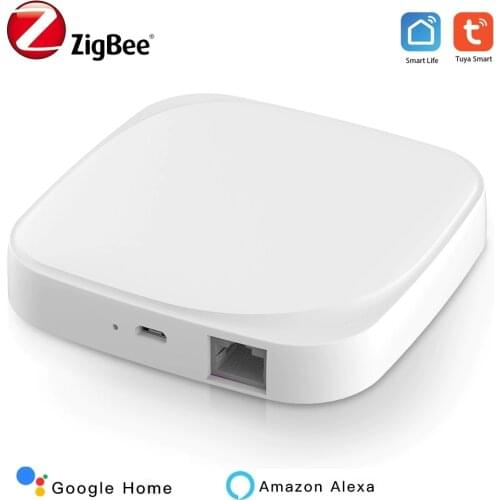 Tuya Zigbee Gateway Smart Hub Home Automation System Wired Bridge Remote Control For Smart Life APP Works With Alexa Google Home