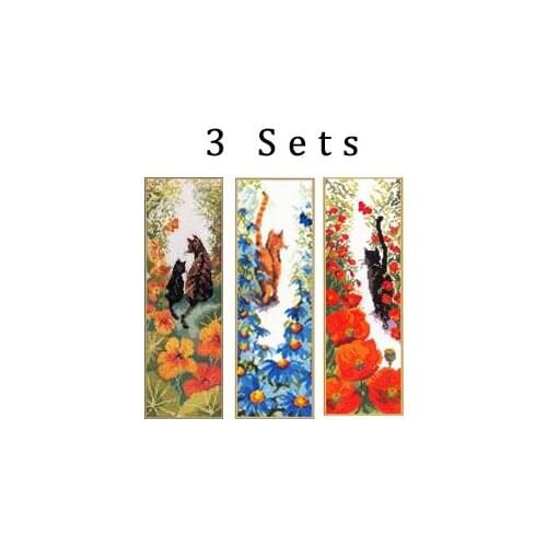 Top Quality Beautiful Lovely Counted Cross Stitch Kit Follow Me Cat Kitty bothy threads