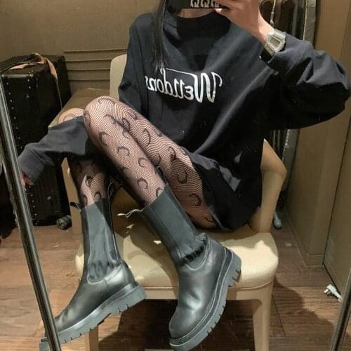 Halloween Female Pantyhose Moon/ Skull/ Bowknot Patterns Hollow Out Stockings Leggings for Spring Summer tights women stockings