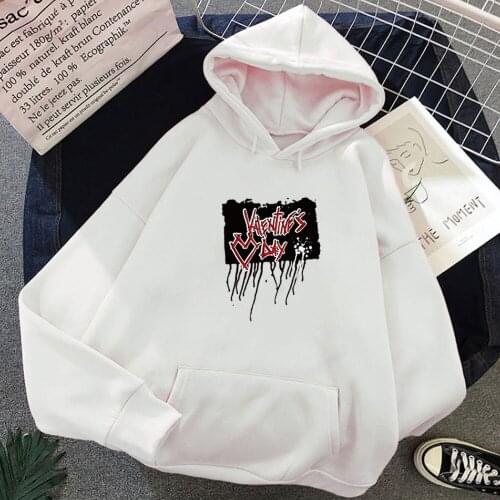 Punk Hoodies Women Letter Print Harajuku Sweatshirts Gothic Dark Streetwear Winter Kpop Womens Jacket Fashion Casual Hoody Girl