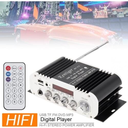 2.1CH HI-FI Car Audio High Power Subwoofer Amplifier FM Radio Player Support SD / USB / DVD / MP3 for Car Motorcycle Home