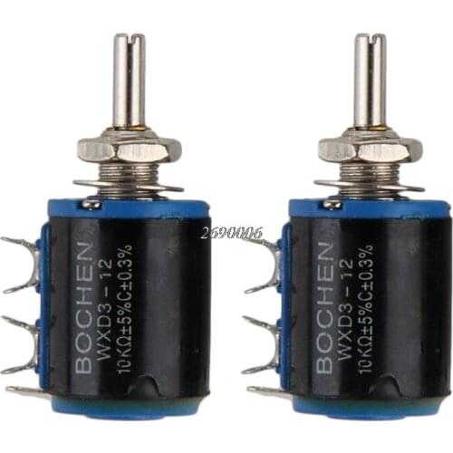 2Pcs WXD3-12 10K Precision Multi Shift Potentiometer