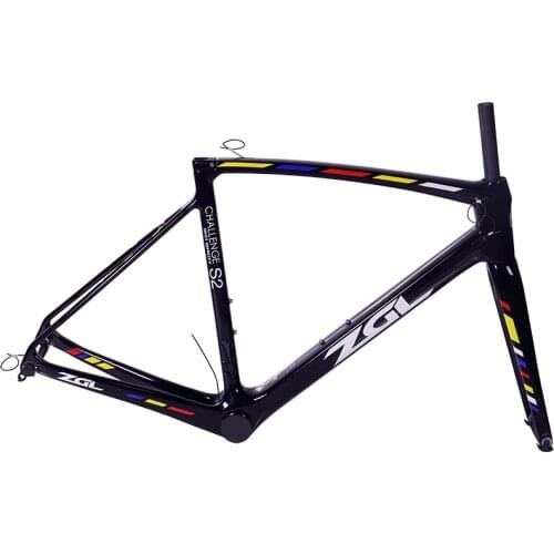 2020 ZGL 700C Road Carbon Fibre Racing Frame Road Cycling Bicycle Frameset Brand Frame With Carbon Bike Frame Bicycle Parts