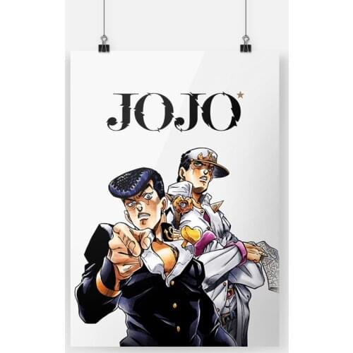 Josuke Higashikata Jotaro Kujo JoJos Bizarre Anime Canvas Poster Painting Wall Art Decor Living Room Bedroom Decoration Prints