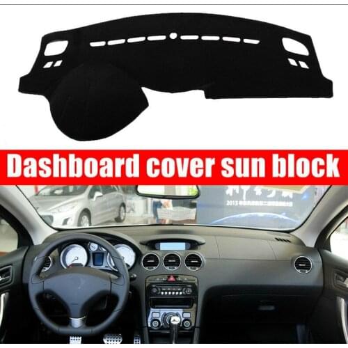 For Peugeot 408 2010-2013 Right and Left Hand Drive Car Dashboard Covers Mat Shade Cushion Pad Carpets Accessories