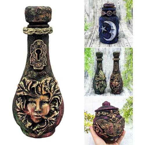 Retro Decorative Bottle Hand Painted Resin Vintage Crafts Ornament for Home LIving Room Bedroom Decoration Hot