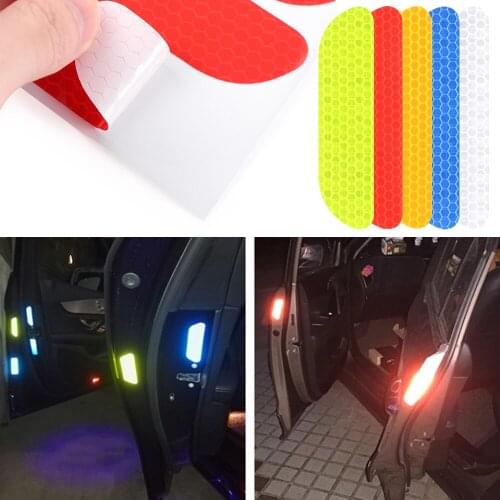 Fluorescent Car Reflective Strips Warning Stickers For Lada granta vesta kalina priora niva xray largus Opel Astra H G J zafira