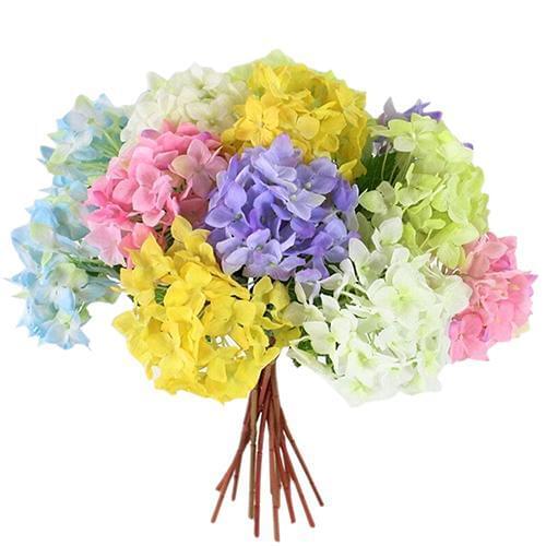 1 Pc Artificial Hydrangea Party Wedding Bridal Home Fake Flowers Decor DIY Floral Bouquets Arrangement Artificial Flowers