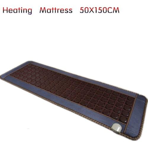 Best Quality! Natural Tourmaline Mat Beauty Mattress germanium stone warm sleeping massage mattress 10-70 Celsius 150x50cm
