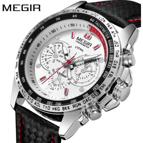 MEGIR Military Watch Men Relogio Masculino Fashion Luminous Army Watches Clock Hour Waterproof Men Wrist Watch xfcs 1010
