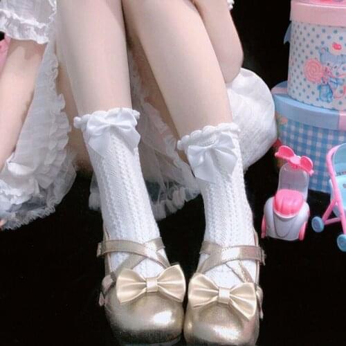 Sweet girl women Lolita Socks Frilly Ruffle Cotton Lace Short Socks Girls Harajuku Soft Comfortable Solid Ankle Socks For Cute
