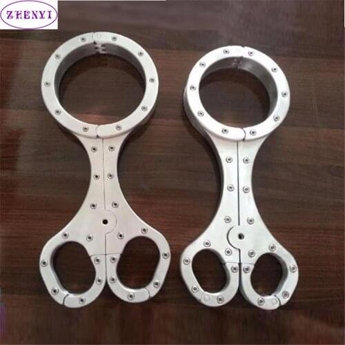 304 Stainless Steel BDSM Bondage Cangue Neck Collar Handcuffs Wrise Cuffs Reatraint Yoke Pillory Adult Dog Slaves For Men Toys