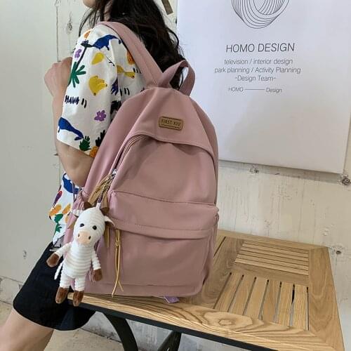 Nylon Women Backpacks for School Teenagers Girls