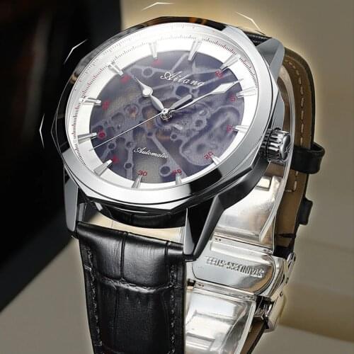 APNUONR 2020 new watch mens watch high-end brand mens mechanical watch automatic waterproof leather watch
