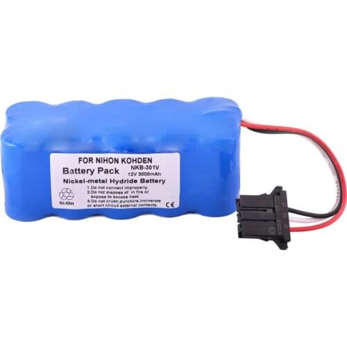 New Nihon Kohden NKB-301V NKB 301V 12V 2800mah TEC-7631C TEC-7621C TEC7721 TEC7700 TEC-5521 TEC-5500 Defibrillator Battery