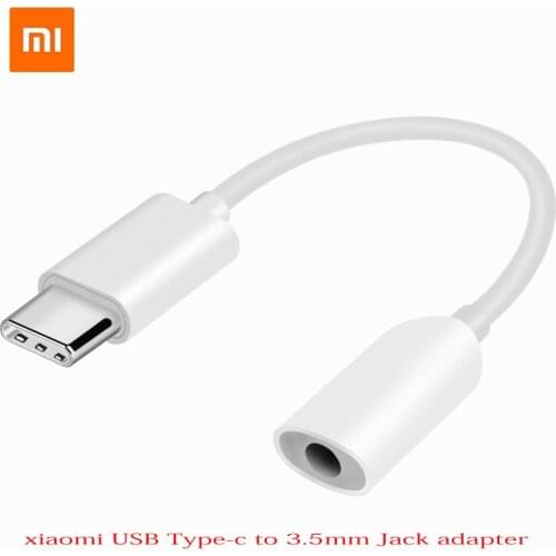 Original usb type c to 3.5mm headphone jack adapter for xiaomi 9 8 6 5 mix 2 max 3 note 3 redmi note 7 usb c aux Audio converter