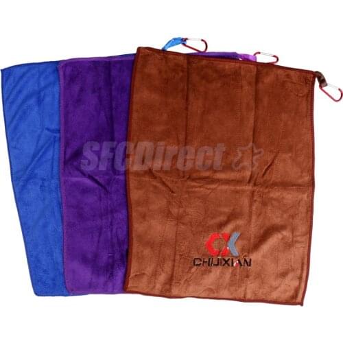 Portable Fishing Towels Catch Fish Towel Non-stick Bait Towel with Carabiner Clip