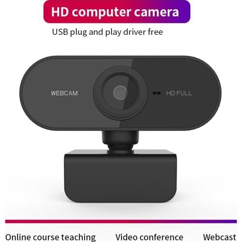 1080P Auto Focus Webcam Mini Computer PC Web Camera With Microphone Rotatable Cameras For Live Broadcast Calling Conference Work
