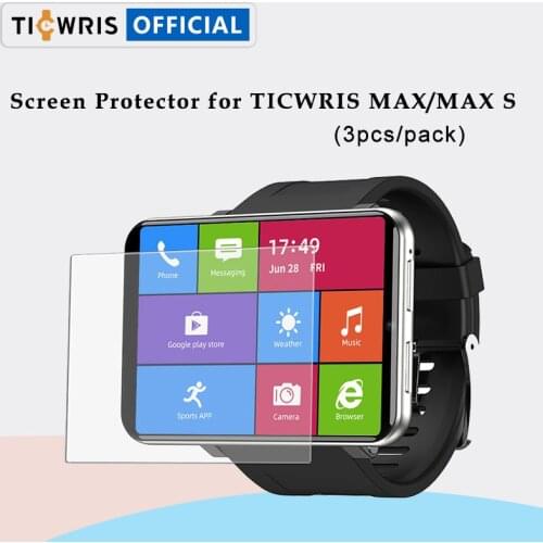 TICWRIS Official Protective Film General Size For TICWRIS MAX / MAX S Smart Watch Screen Protector Accessories 3pcs/pack