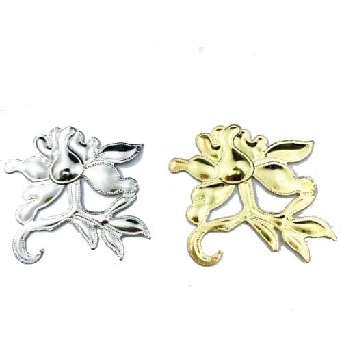 10pcs 48x50mm Filigree Metal sheets decorative for Jewelry Making Cosplay accessories Earring accessories