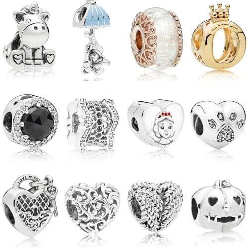 2019 New 100% 925 Sterling Silver Bead Lovely Cute Cow Dangle Charm Blue Enamel Fit DIY Original Bracelet Jewelry Birthday Gift