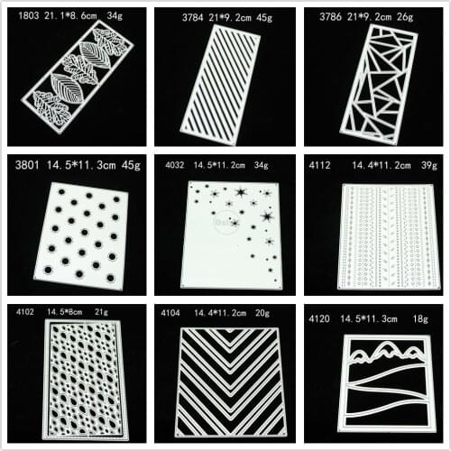 29 Styles) Background Metal Cutting Dies DIY Scrapbooking Paper Photo Album Crafts Knife Mould Cards Blade Punch Stencils Decor