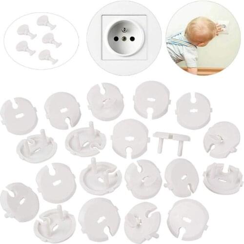 30 Pcs 25 Caches + 5 Keys Caches Sockets For Child Safety Current With Caches Sockets With Rotating Mechanism Anti Electric
