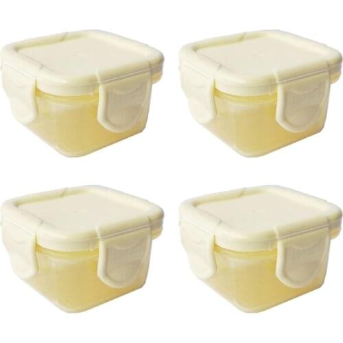 4 Pcs/Set 60ml Baby Milk Powder Food Container Infant Feeding Storage Portable Food Freezer Fresh Cup
