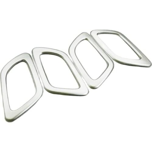 Inner Door Handle Frame Bowl Cover Trim Shell Accessories ABS Decoration Silver 2016 4pcs Matte for Citroen C4
