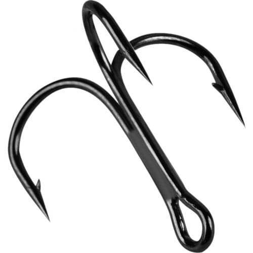 50Pcs Fishing Treble Hook Worm Bait Holder Fish Tackle Tools Accessories