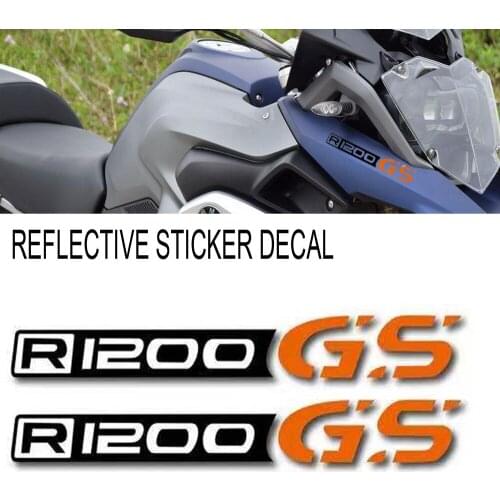 8Inch Reflective Sticker Decal Motorcycle Car Sticker Wheels Fairing Helmet Sticker Decal For BMW R1200GS R1200 GS R 1200 GS