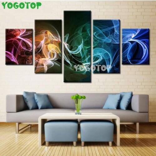 Abstract colorful lines landscape 5 piece diy diamond painting rhinestone full drill diamond embroidery Fantasy Art ML1526