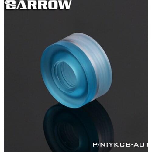 Barrow G1/4'' Acrylic/PMMA Blue Water Injection Seat for Computer Water Cooling YKCB-A01