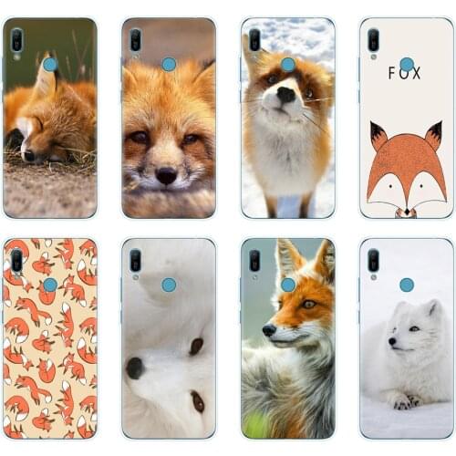 Silicon phone cover case for huawei Y5 Y6 Y7 Y9 PRO PRIME 2019 honor 8s 8a 20 LITE PRO 10i view 20 V20 coque bumper cute fox
