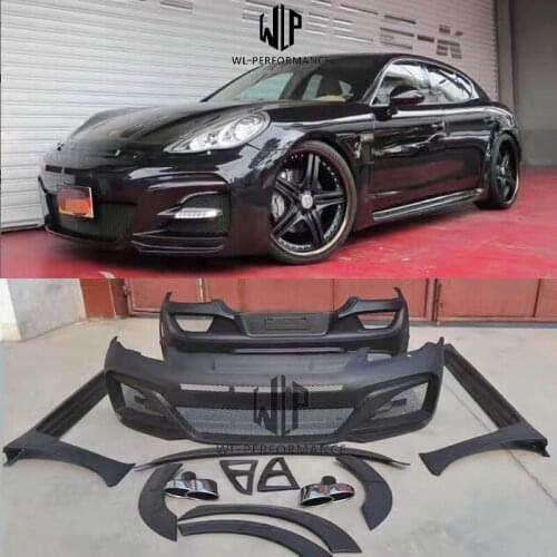 FRP Car body kit front bumper rear bumper side skirts rear spoiler Wheel eyebrows for Porsche Panamera 970 WALD body kit 10-15