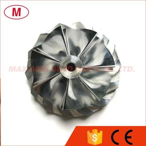 KP39 41.60/54.00mm 7+7 blades Turbo Billet compressor wheel/Aluminum 2618/Milling wheel for Turbocharger Cartridge/CHRA/Core