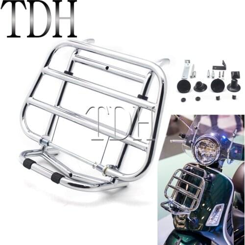 Motorcycle Stainless Steel Front Luggage Rack Bracket Holder Carrier for Vespa Primavera 150 Sprint 150 2015 2016 2017 2018 2019