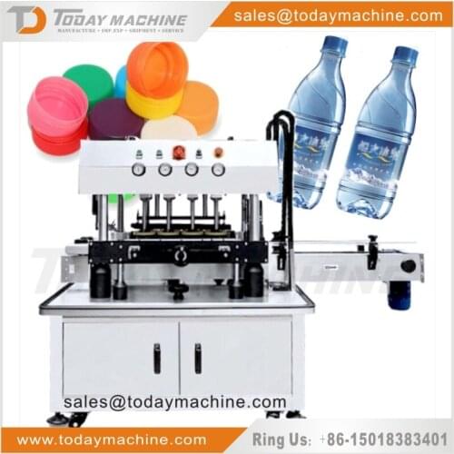 Bottle Liquid Paste Cream Sauce Jam Fill Capping Production Line Linear Type Automatic 4 Nozzle Filling Machine