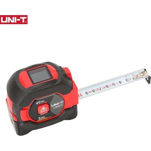 UNI-T Laser Measuring Tape Measure 40M Digital Distance Meter Rangefinder Retractable 5m Laser Ruler Trena a laser Professional