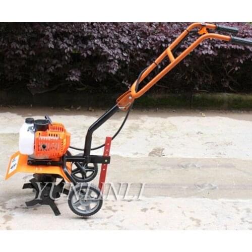 House Mini Tiller Garden Cultivator Rotary Hoe Tine 52cc Plants Soil Loosening Equipment Mini Cultivator Pro Machine 1E44F-5