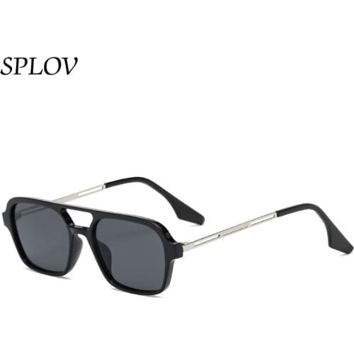 2021 New Retro Double Bridges Punk Sunglasses Fashion Gradient Eyewear Trending Hollow Leopard Blue Sun Glasses Men Women Shades