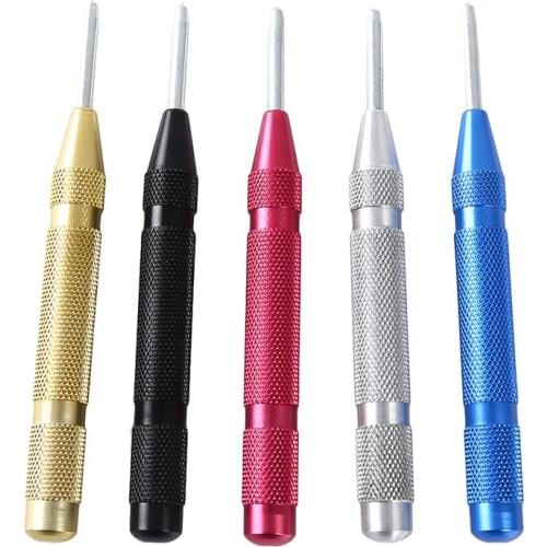 5 Colors Spring Semi-Automatic Manual Center Punching Marking Starting Hole Tool Fast Drilling Center Punching Machine