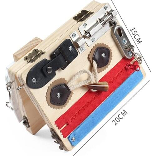 New product childrens folding busy board, unlocking teaching aid, multifunctional science and education toy for 1-3 years old